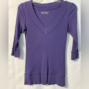 VS, V-neck Tee, Navy, Small